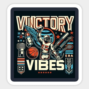 Victory Vibes T-shirt design Sticker